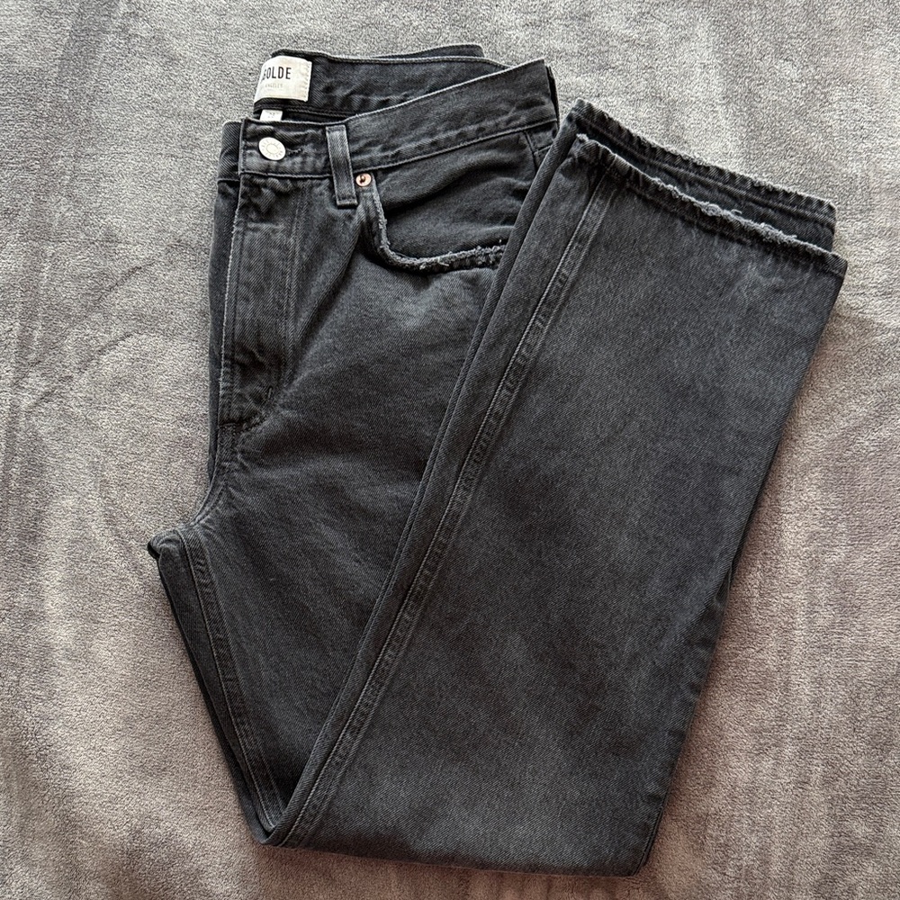 AGOLDE Valen mid-rise vintage straight jeans in Hitch Size 28